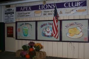 Apex Lions Club NC State Fair Booth