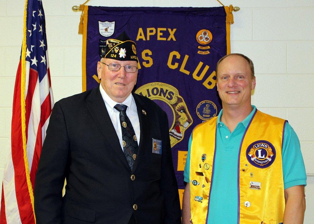 American Legion 124 Commander Mike Sayers and Lion John Lynde