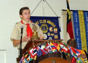 Scout Ryan Cunningham talks about his Eagle project
