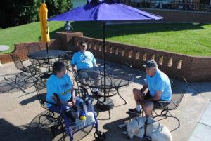 New Patio Furniture at Camp Dogwood donated by Apex Lions Club