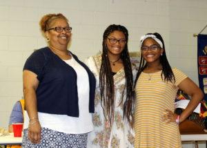 Ayana Kearney with mom and sister