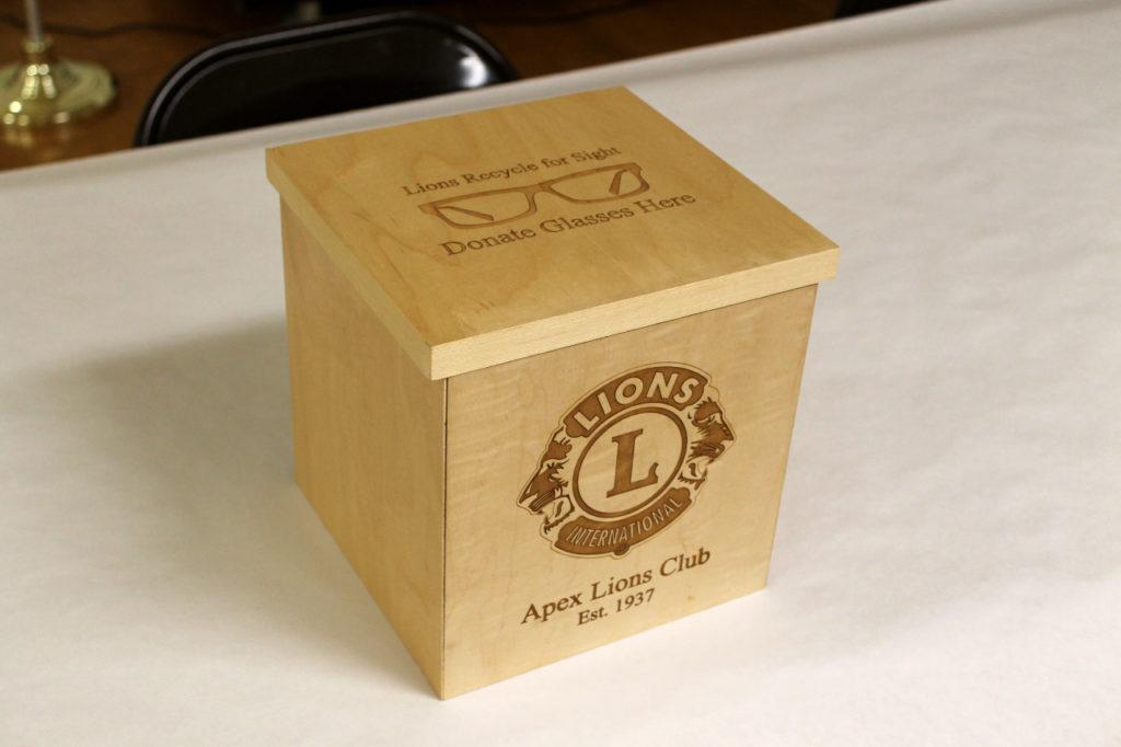 Wooden Eyeglass Donation Box
