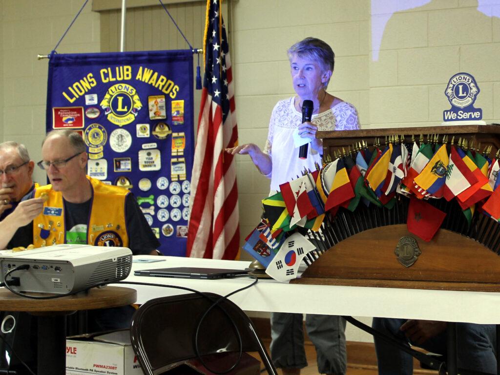 Monica Flaherty, Lake Lure Lions Club Secretary